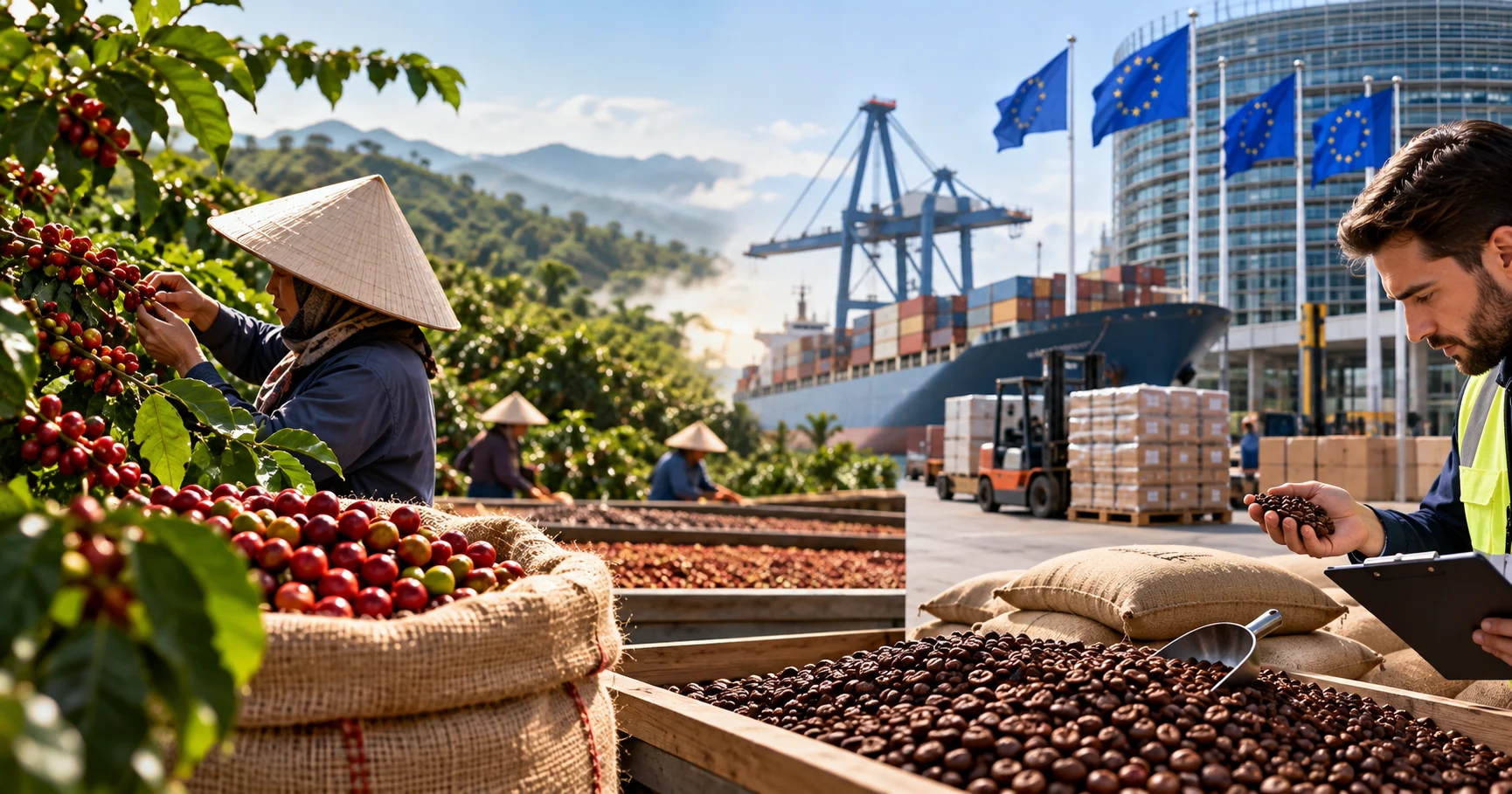 Xuất khẩu cà phê Việt Nam sang EU: chuẩn bị dữ liệu truy xuất nguồn gốc theo EUDR