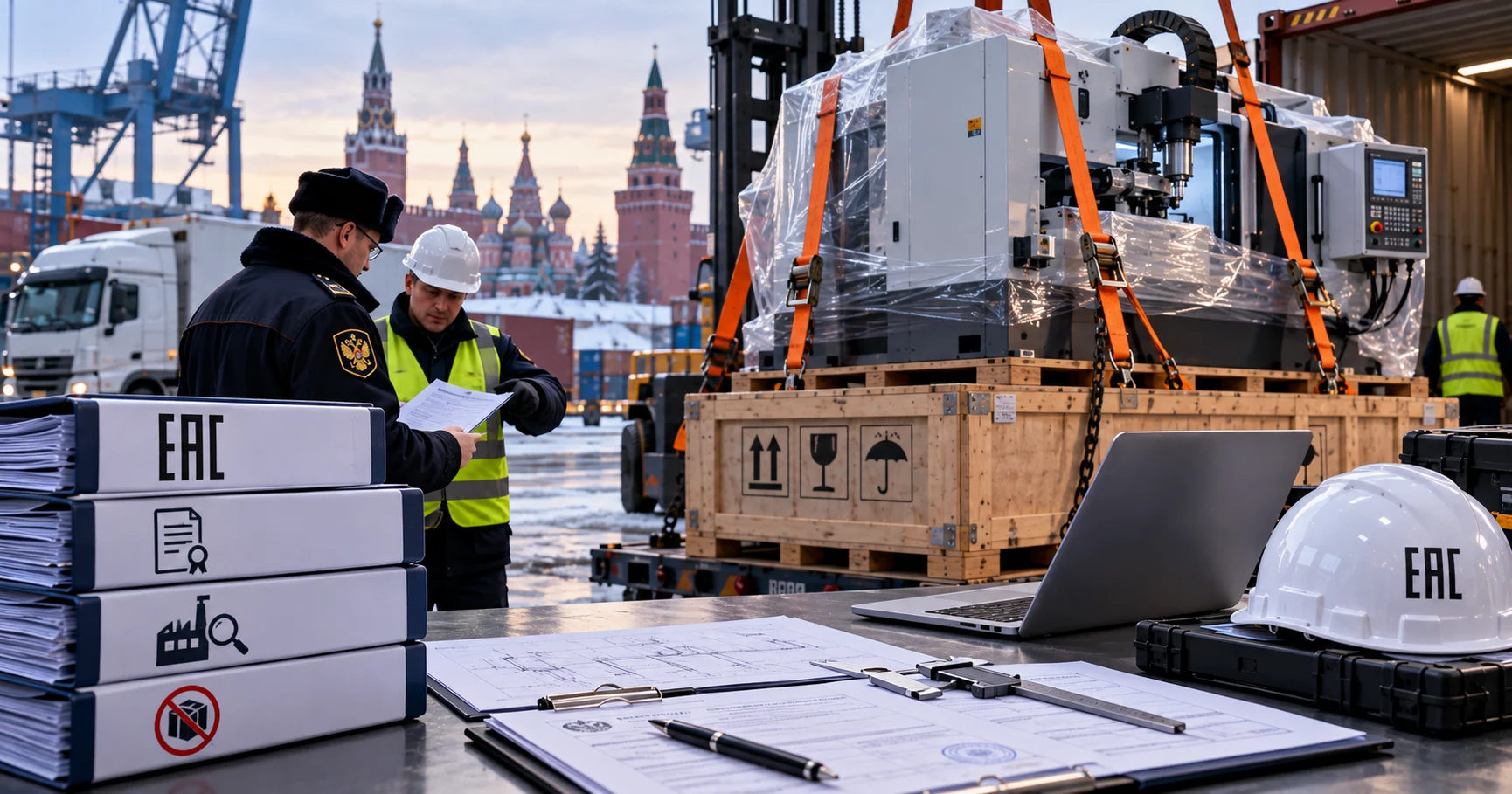 Ввоз промышленного оборудования в Россию: ЕАС, проверка поставщика и ограничения поставок