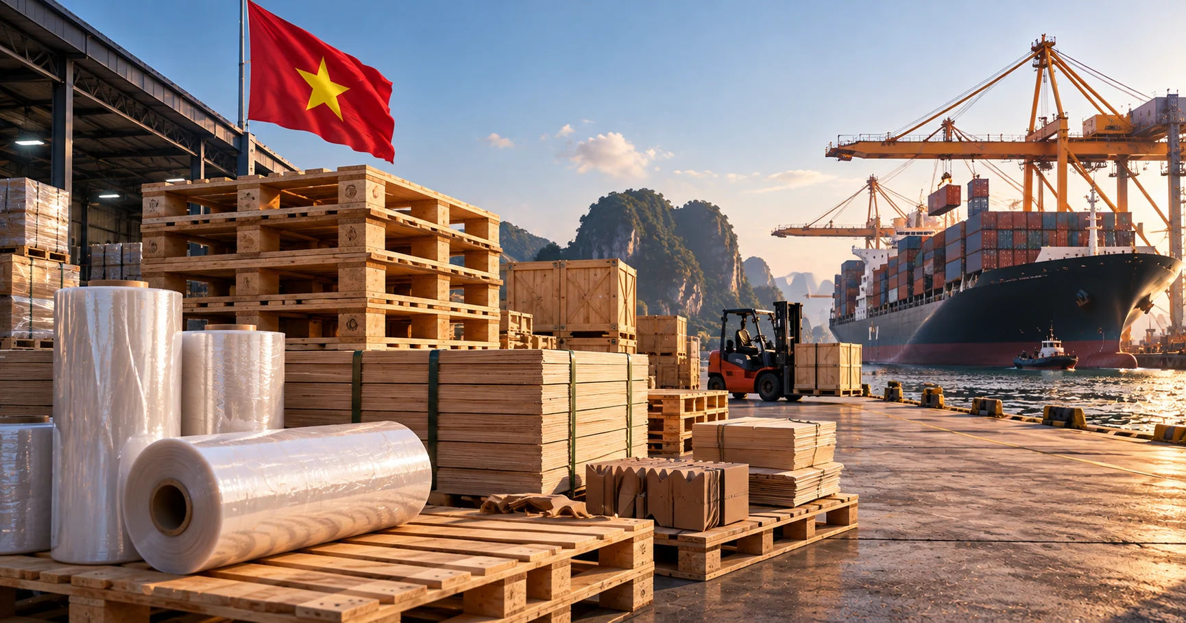 Vietnam’dan ahşap palet ve ambalaj malzemesi tedariki: ISPM 15 ve kalite kontrol
