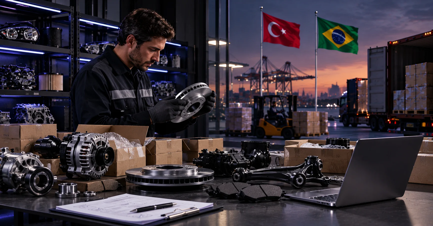 Importar peças automotivas da Turquia: NCM, Inmetro e fornecedores
