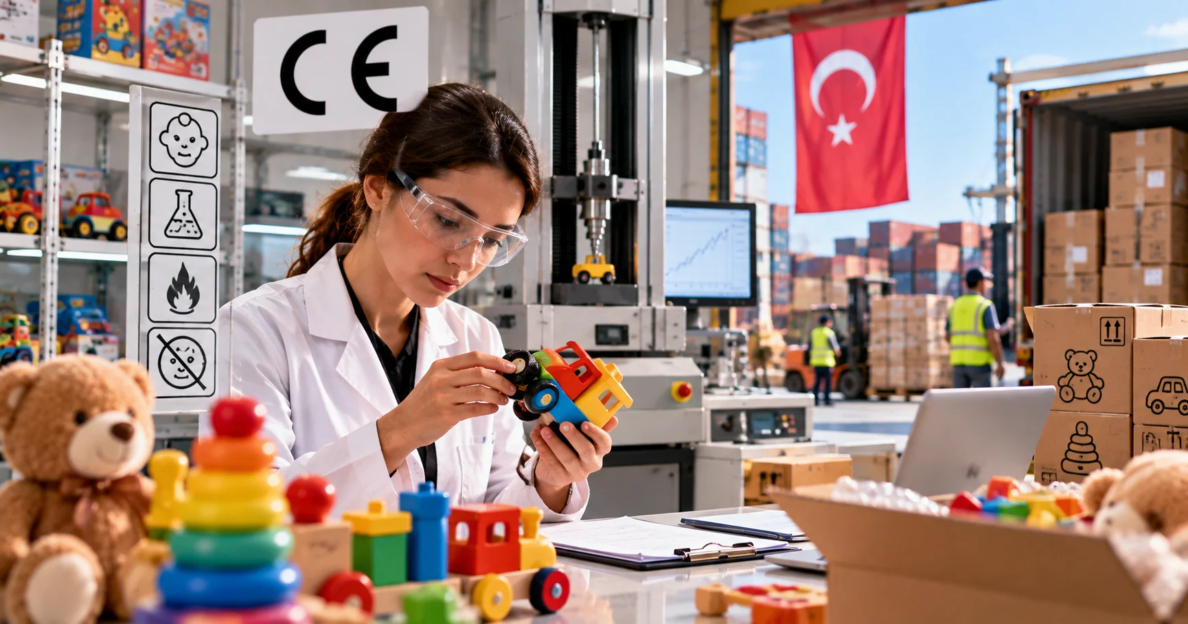 Türkiye’ye oyuncak ithalatı: TAREKS, CE belgeleri ve sevkiyat öncesi güvenlik testleri