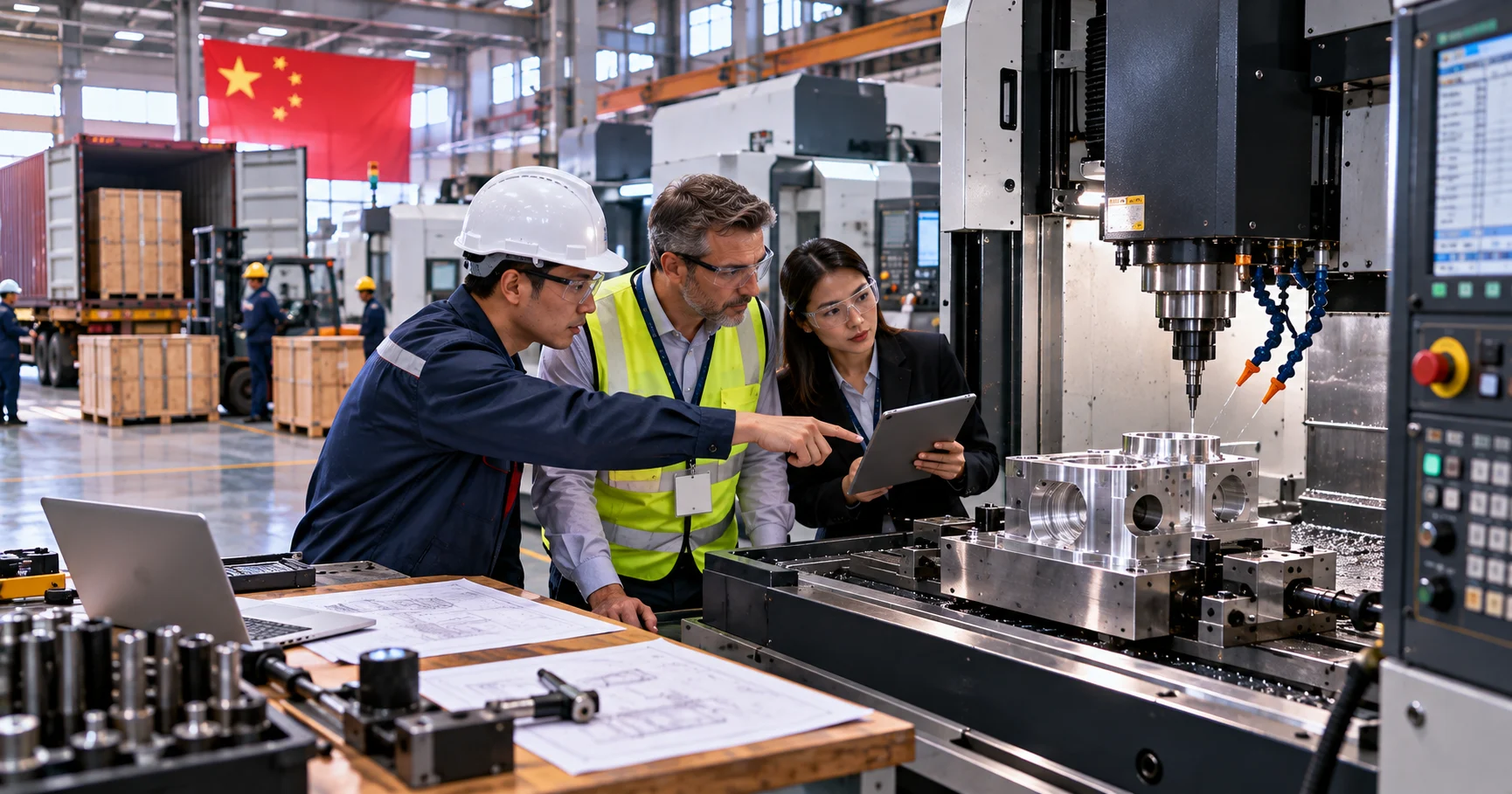 CNC Maschinen aus China beschaffen: Hersteller prüfen und Abnahme absichern
