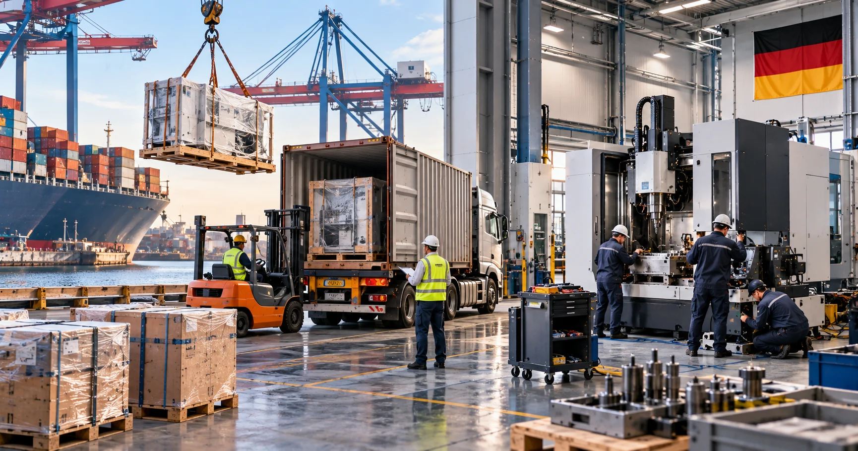 Industriemaschinen importieren: Gesamtkosten bis zur Inbetriebnahme in Deutschland kalkulieren