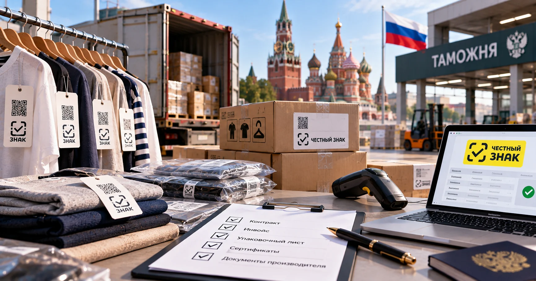 Импорт одежды в Россию: маркировка «Честный знак» и документы от иностранного производителя